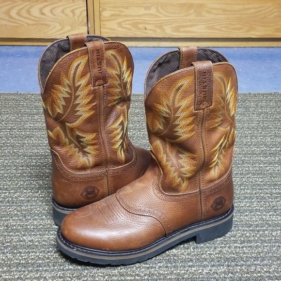 men's justin work boots on sale